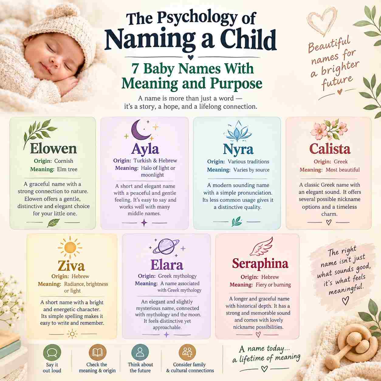 The Psychology of Naming a Child: 7 Baby Names With Meaning and Purpose