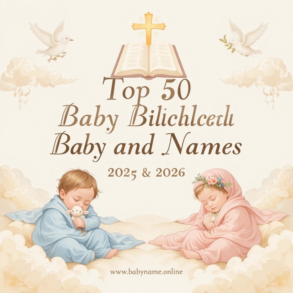 Top 50 Biblical Baby Names for Boys and Girls chosen in 2025 and 2026