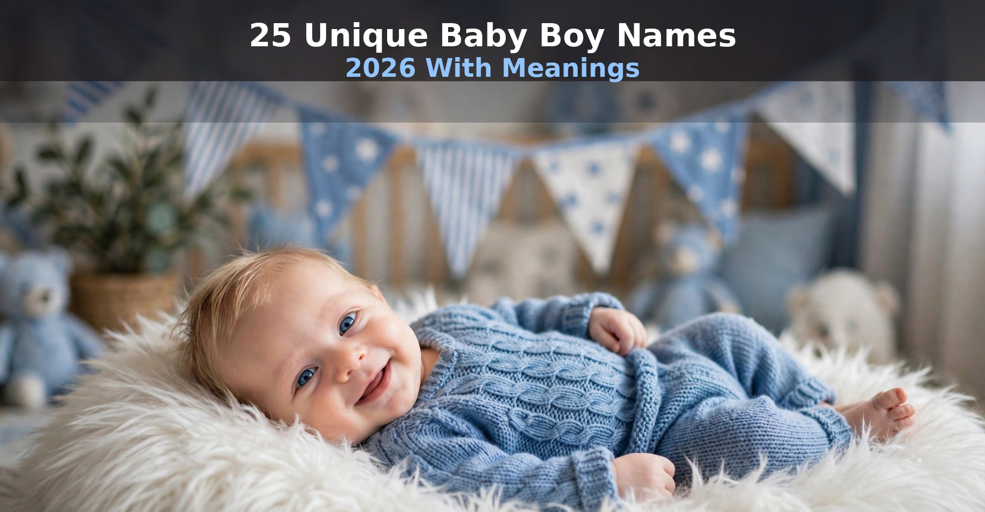 25 Unique Baby Boy Names for 2026 (With Meanings)